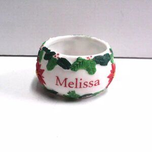 Personalized Melissa Tealight Votive Holder Holiday Stravina Accents Trinket Box